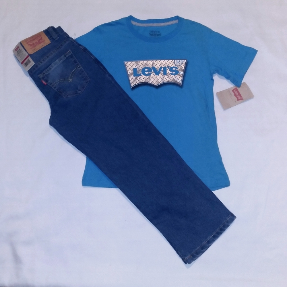 Levi's Boys Youth 2pc Jean's & Tee Set - 6y